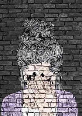 Graffiti Girl Wall Art