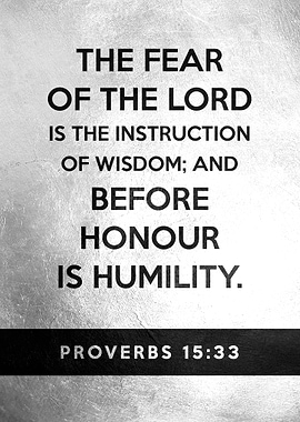 Proverbs 15 33
