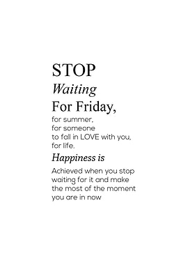 Happy Quotes Wall Poster