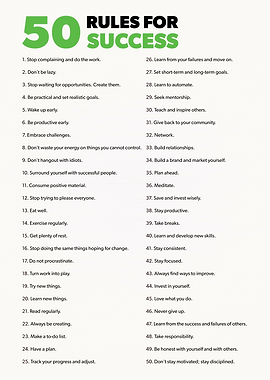 50 Rules For Success