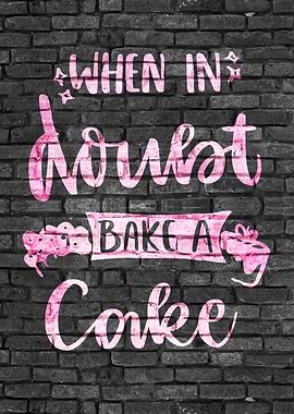 Bake a cake Graffiti Art