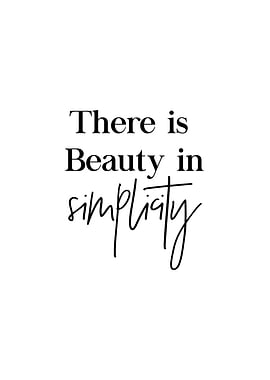 Beauty in Simplicity Quote