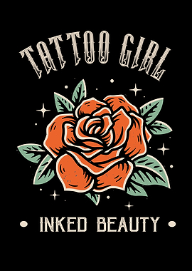 Tattoo Women Beauty Rose
