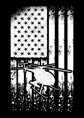 Retro Helicopter Pilot