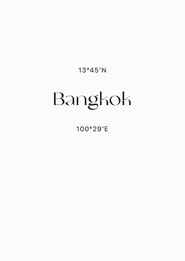 Bangkok Coordinates
