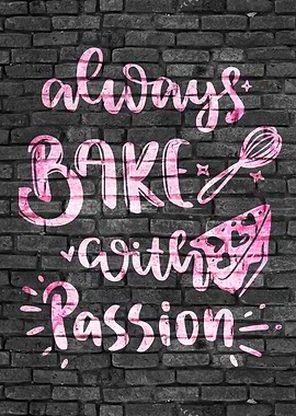 Baking Graffiti Wall Art