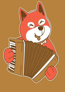 CUTE DOG ACCORDION