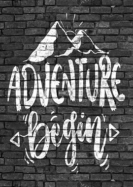 Adventure Wall Art Quote