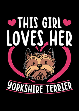 Yorkshire Terrier Dog Girl