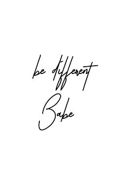 Be Different Babe Wall Art