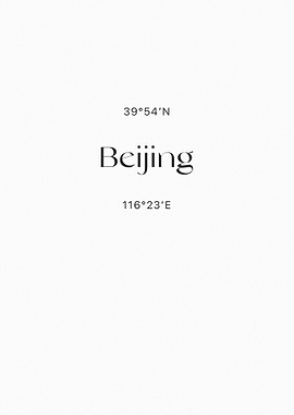 Beijing Coordinates