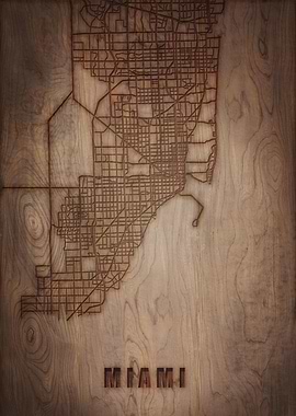 Miami Wood Map
