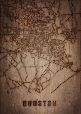 Houston Wood Map