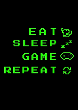 EAT SLEEP NEON