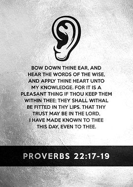 Proverbs 22 17 19