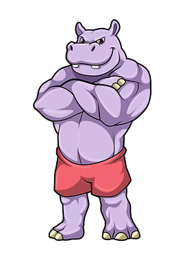 Hippo Bodybuilder Muscles