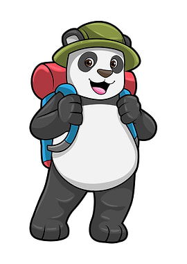 Panda Hiker Luggage Hat