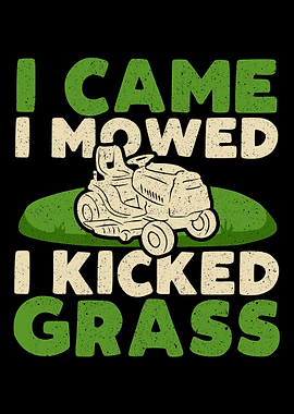 Lawn Mower Gardener Mowing