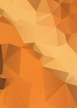 orange polygonal poster