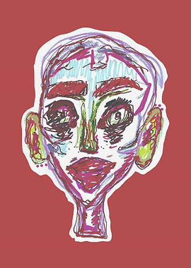 Abstract Cartoon Portrait