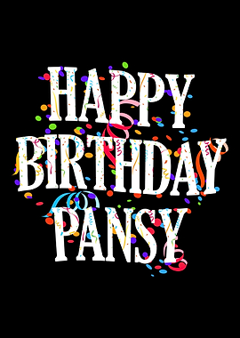 Happy Birthday Pansy