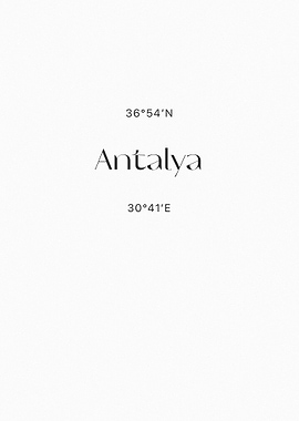 Antalya Coordinates