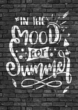 Summer Quote Graffiti Art