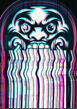 Daruma Doll Vaporwave