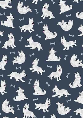 White German Shepherd Dog