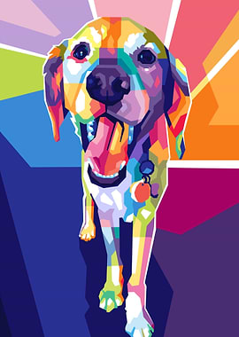 Dog Pet Popart