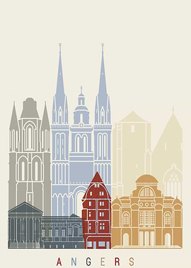 Angers skyline poster