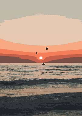 BEAUTIFUL OCEAN SUNSET