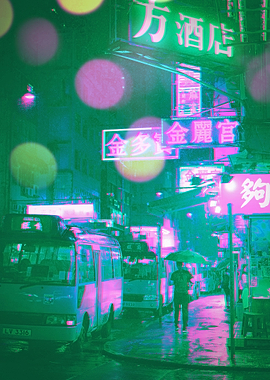 Neon Cyberpunk Night City