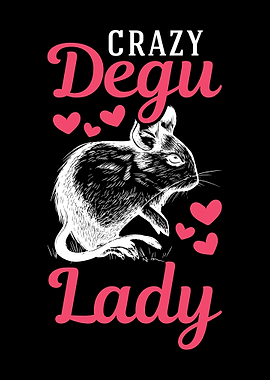 Crazy Degu Lady Rodent