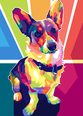 Dog Pet Popart