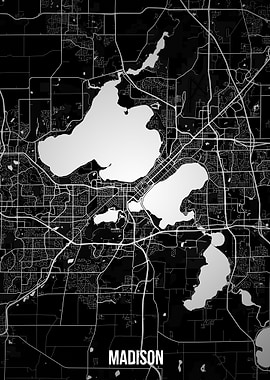 Madison dark map