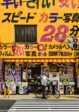 JAPANESE STREET WATERCOLOR