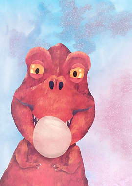 Dreamy Trex bubble gum