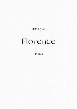 Florence Coordinates