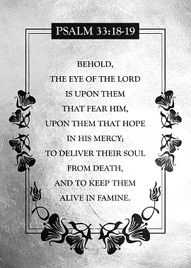 Psalm 33 18 19