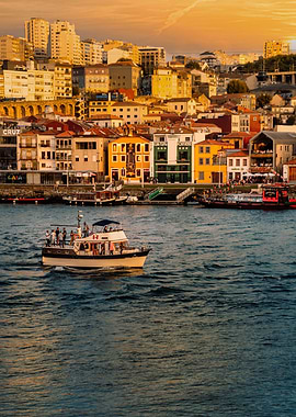 TheDouro river in Porto PT