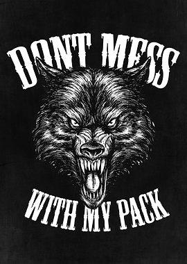 Wolfpack Angry Wolf Face