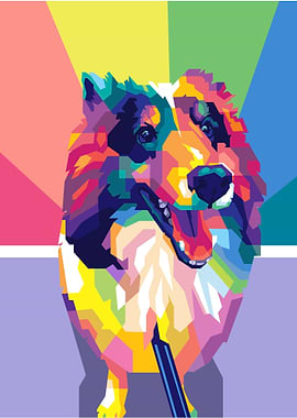 Dog Pet Popart