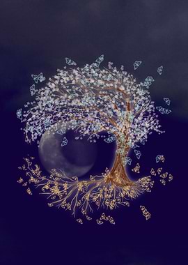 Tree of life in the night