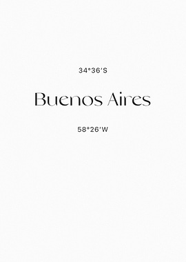 Buenos Aires Coordinates