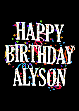 Happy Birthday Alyson