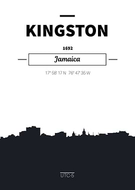 Kingston Jamaica skyline