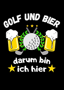 Golf und Bier Spa Spruch