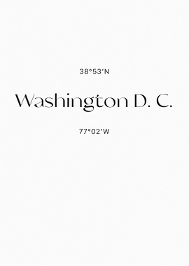 Washington DC Coordinates
