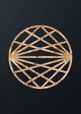 Gold Geometric Glyph